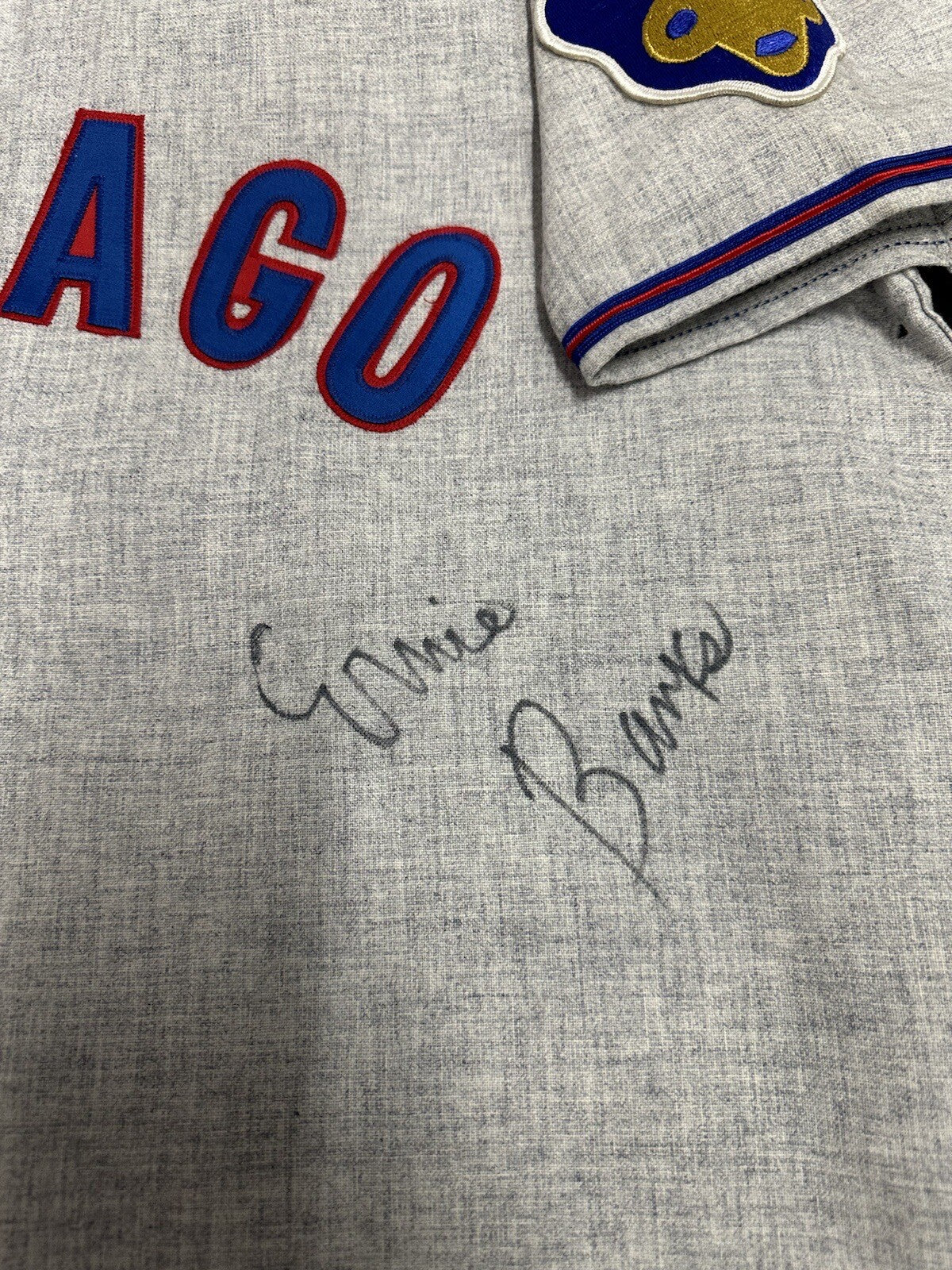 Ernie Banks Signed Authentic Chicago Cubs Mitchell Ness Jersey JSA LOA