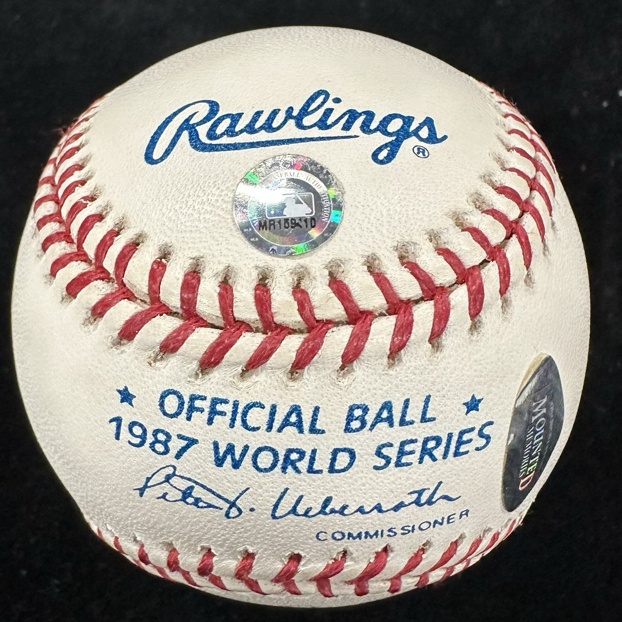 Kirby Puckett Signed 1987 World Series Logo Baseball MLB Holo