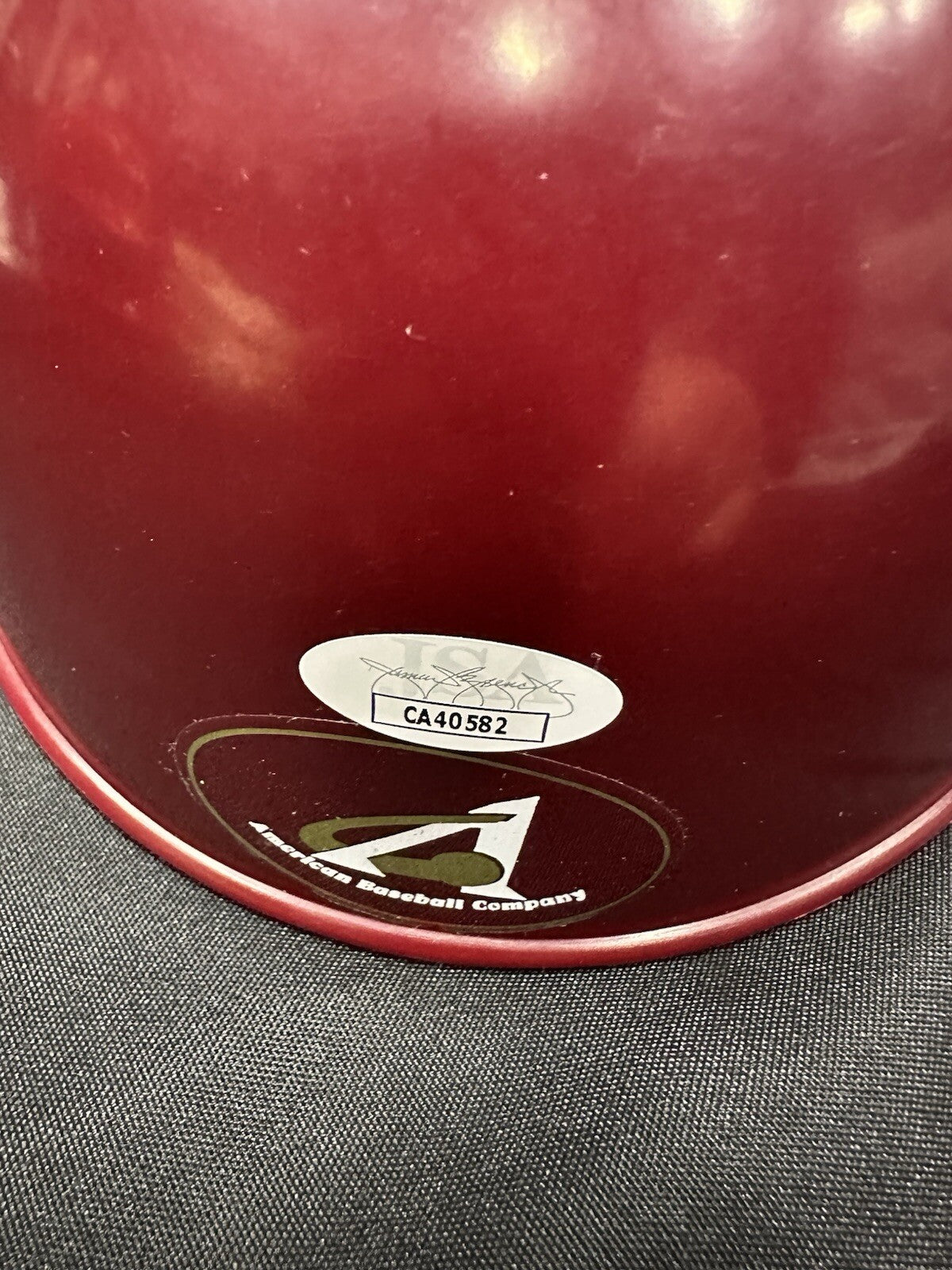 Joe Morgan HOF 90 Signed Authentic Phillies Batting Helmet JSA