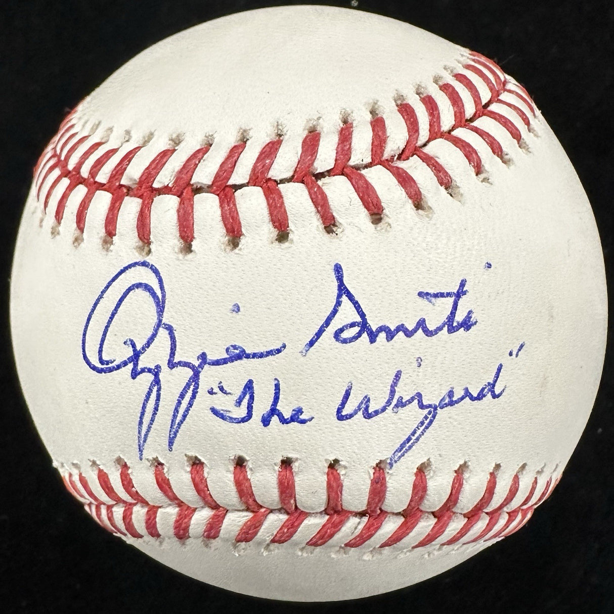 Ozzie Smith The Wizard Signed Baseball MLB Holo