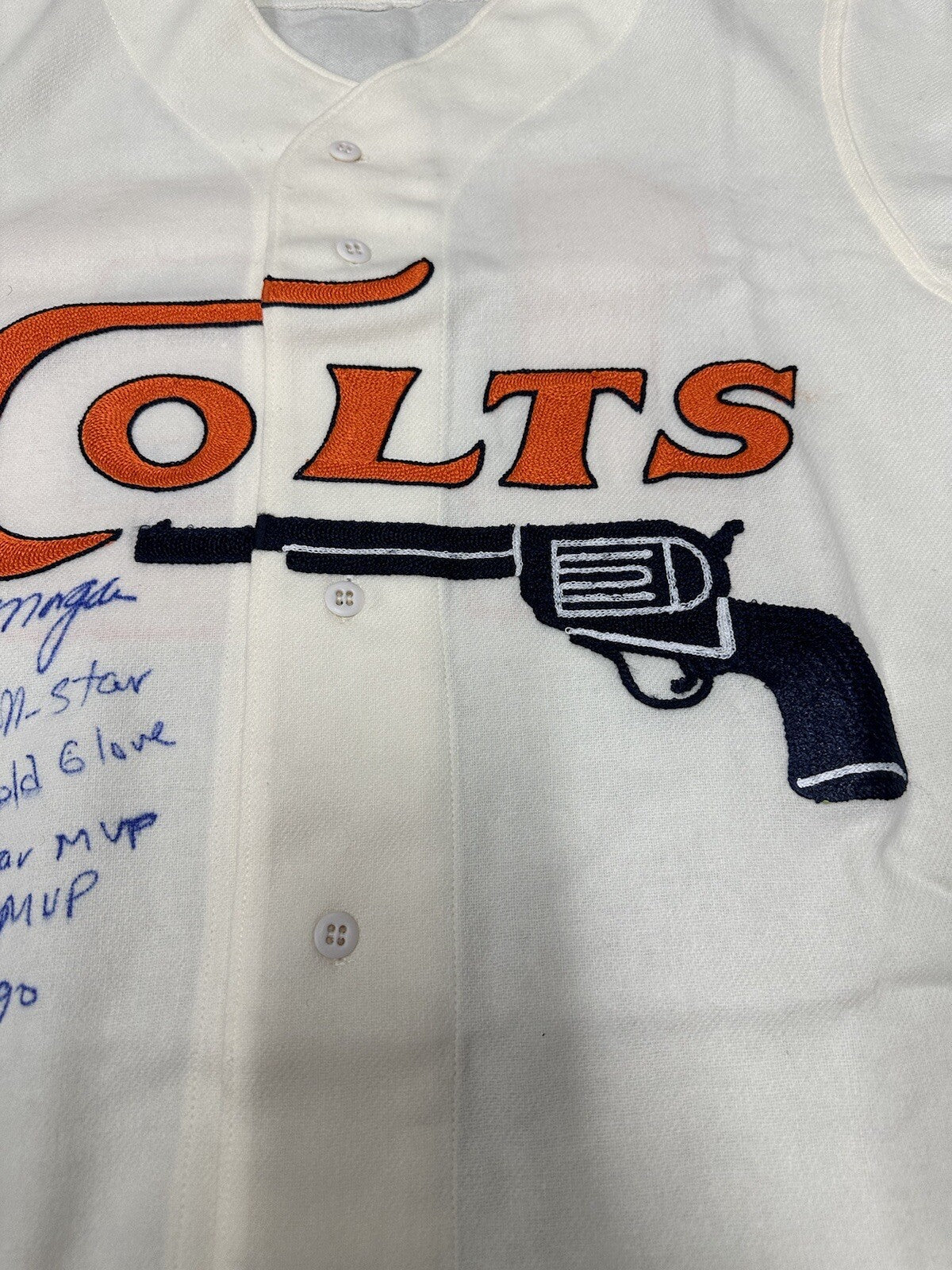 Joe Morgan Signed Authentic Houston Colt .45’s Mitchell Ness Stat Jersey JSA