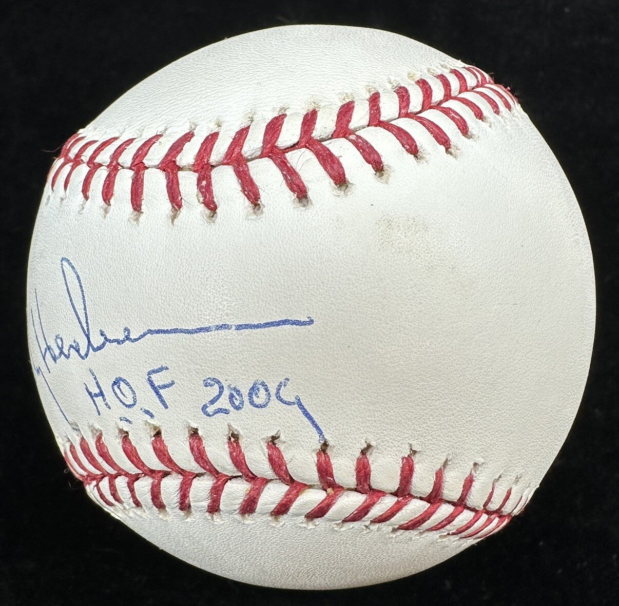 Rickey Henderson HOF 2009 Signed Baseball JSA