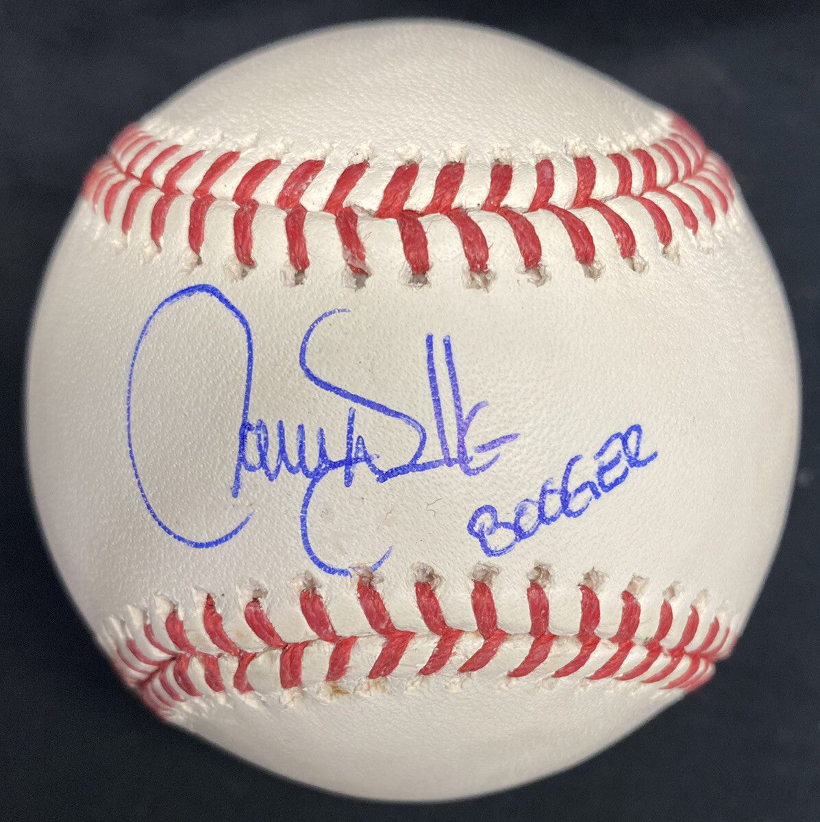 Larry Walker Booger Nickname Signed Baseball Tristar