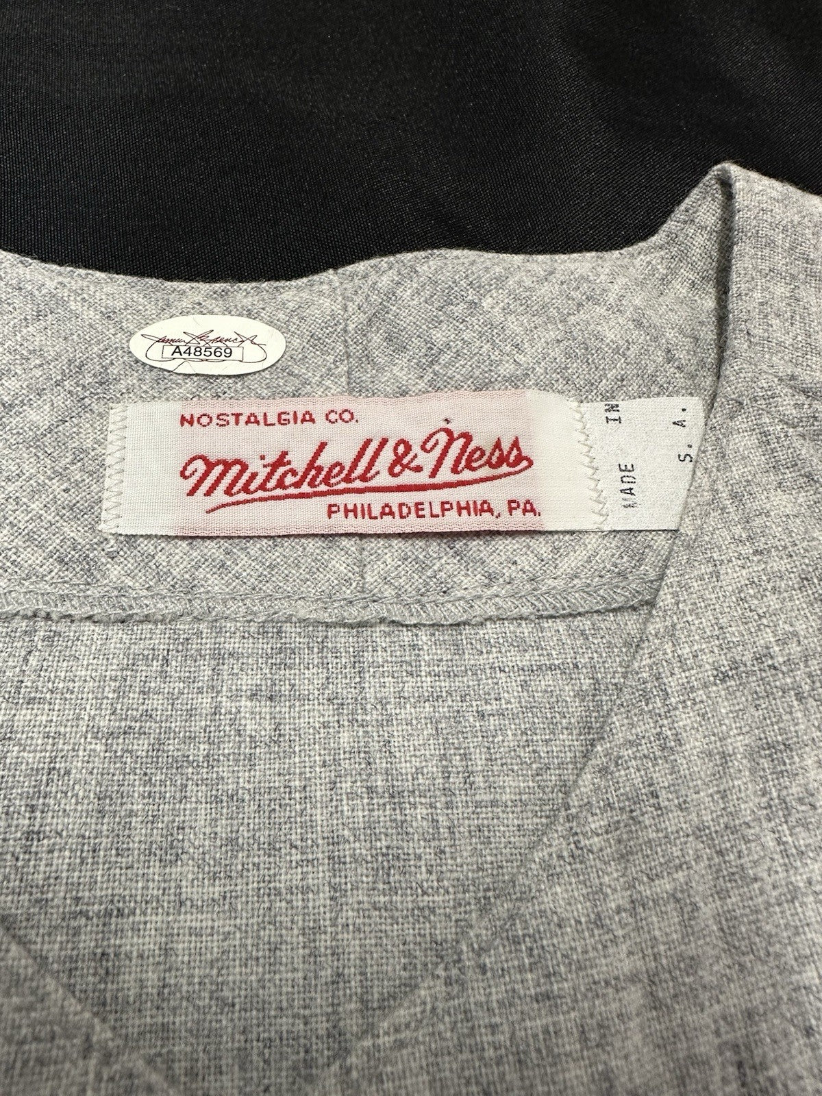 Al Kaline 3007 (Hits) Signed Authentic Tigers Road Mitchell Ness Jersey JSA