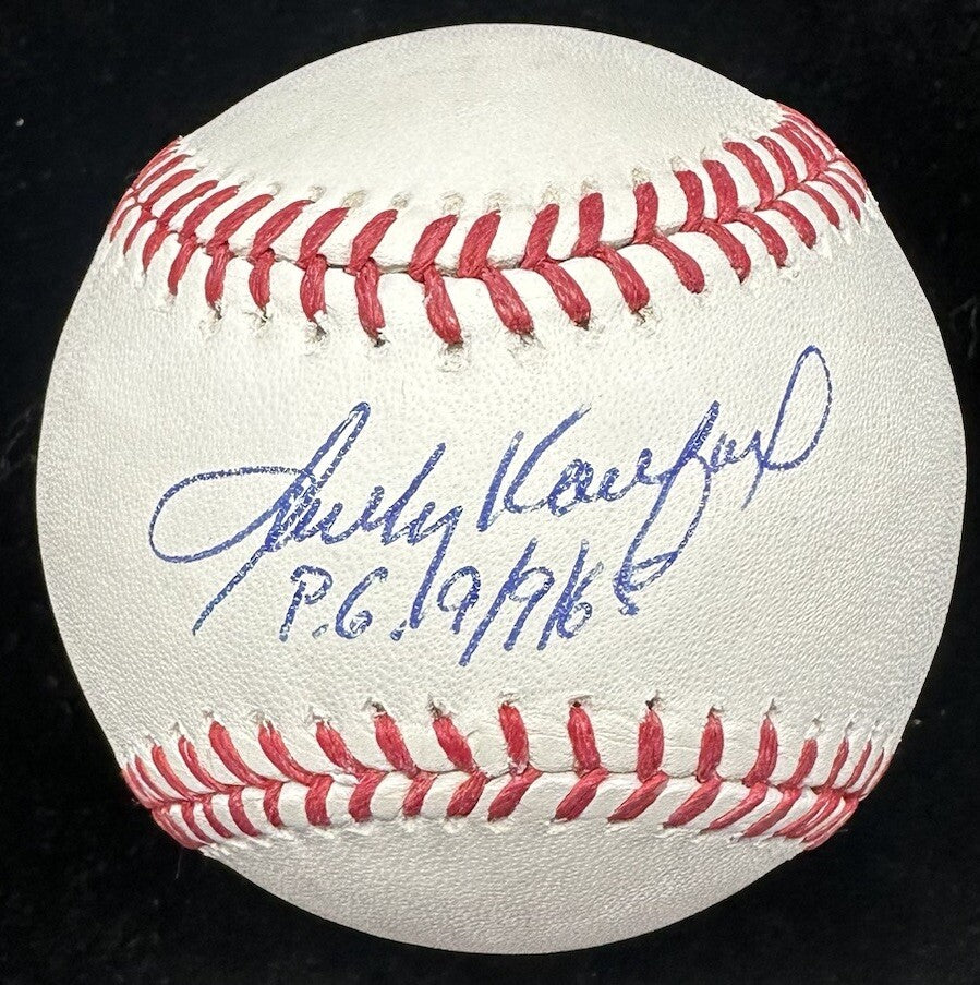 Sandy Koufax PG 9/9/65 Signed Baseball Online Authentics Holo OA