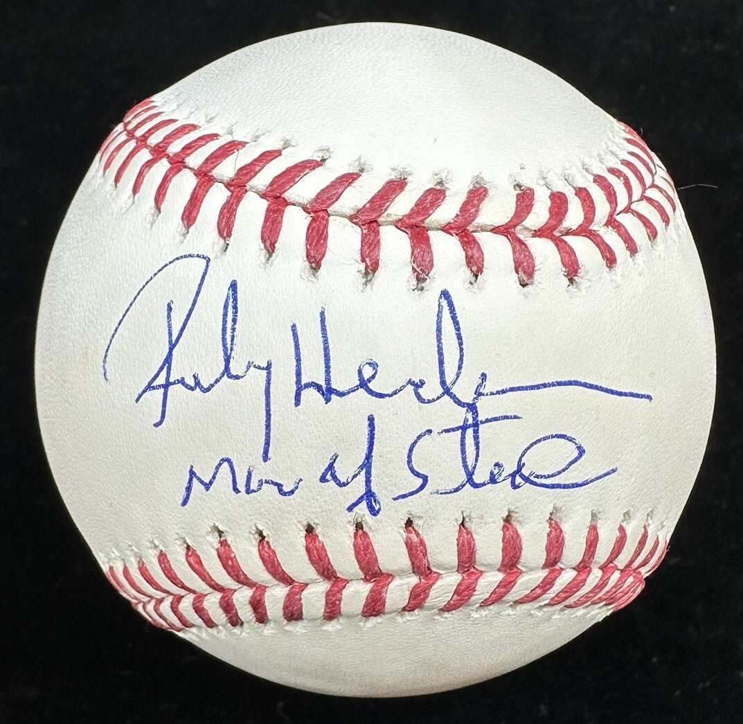 Rickey Henderson Man Of Steal Signed Baseball Beckett BAS