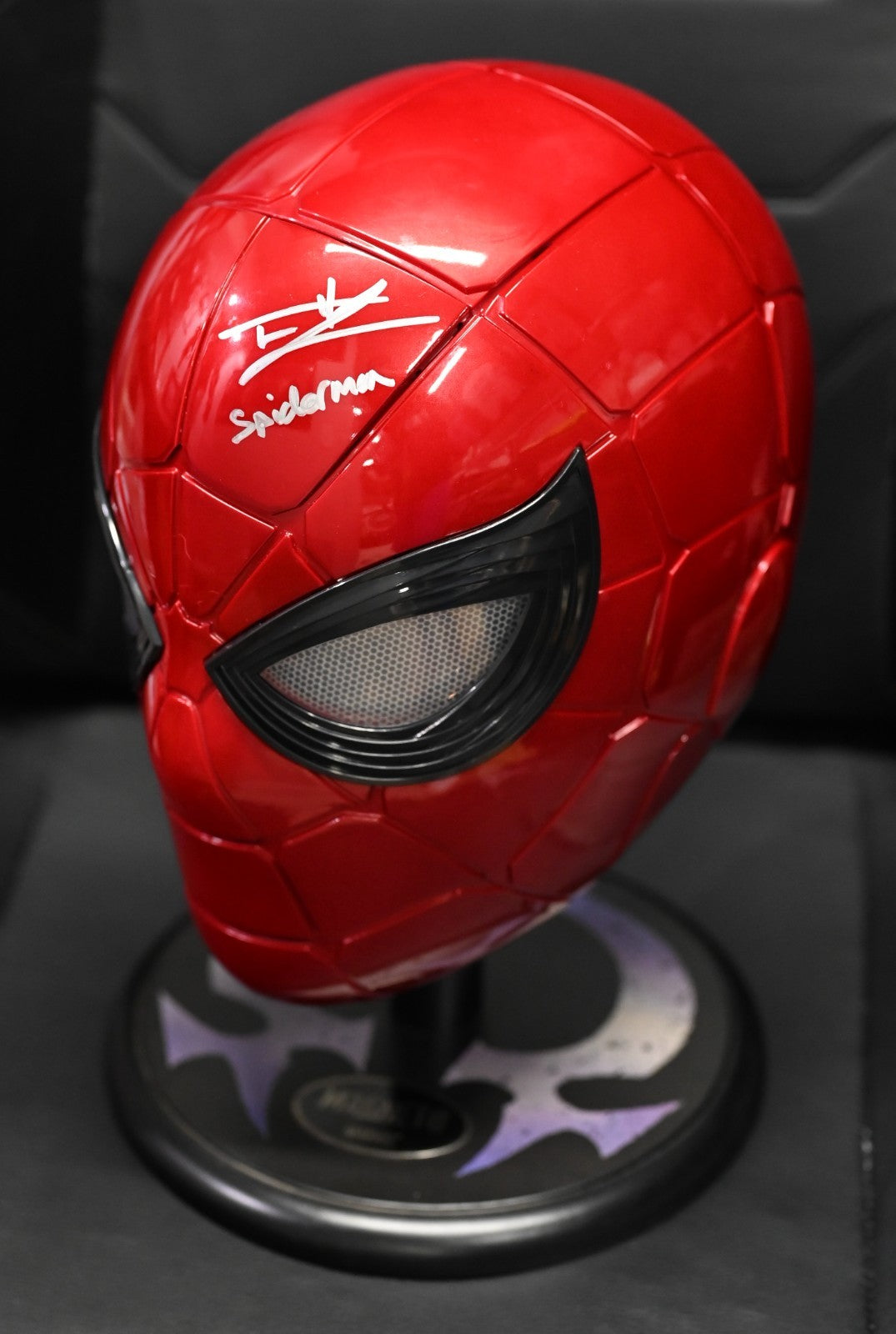 Tom Holland “Spider-Man” Signed Marvel Legends Iron Spider Full Size Helmet SWAU