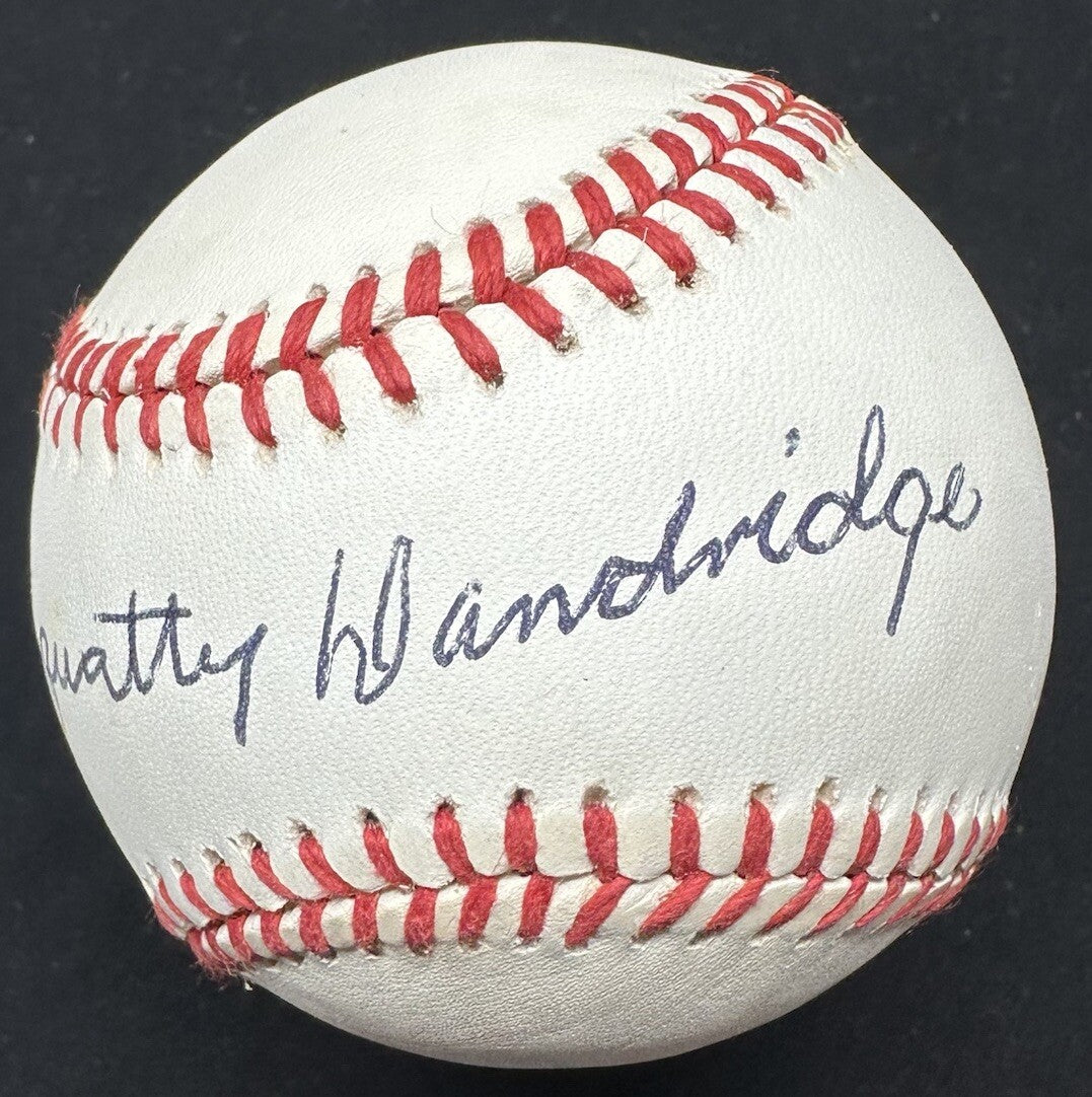 Ray Squatty Dandridge Signed Baseball PSA/DNA