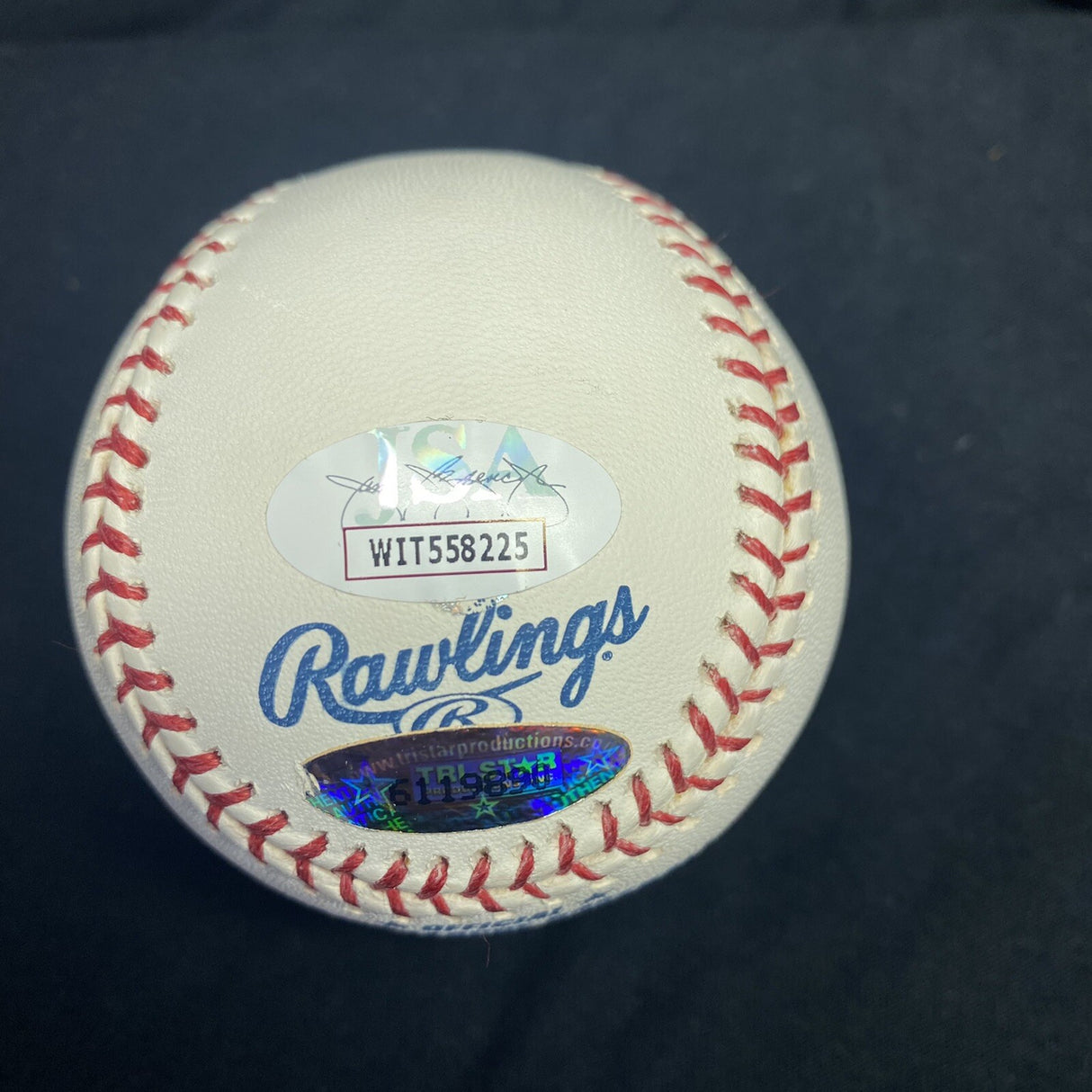 Yadier Molina Signed Busch Stadium Inaugural Game Logo Baseball JSA Witness