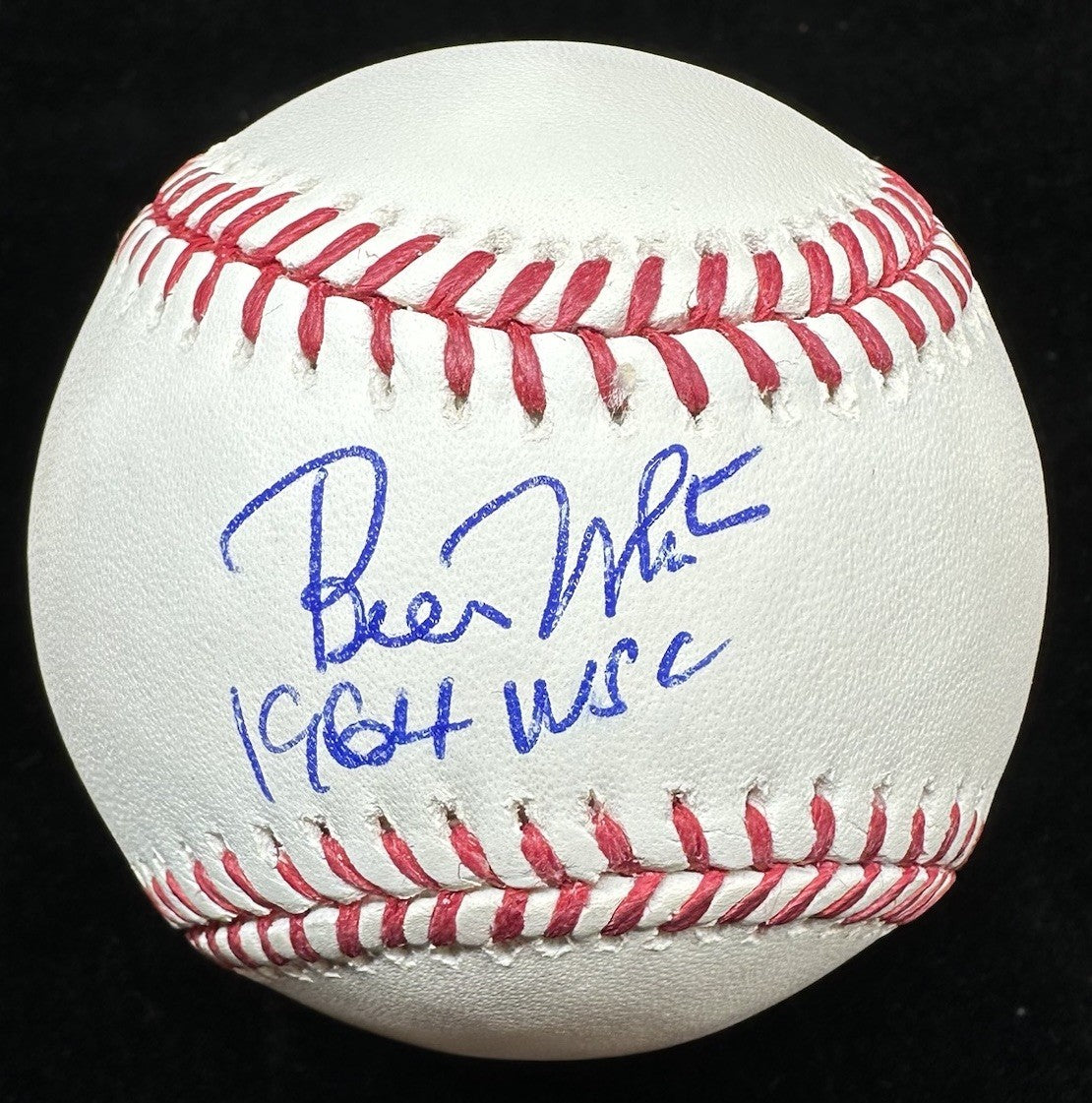 Bill White 1964 WSC Signed Baseball JSA