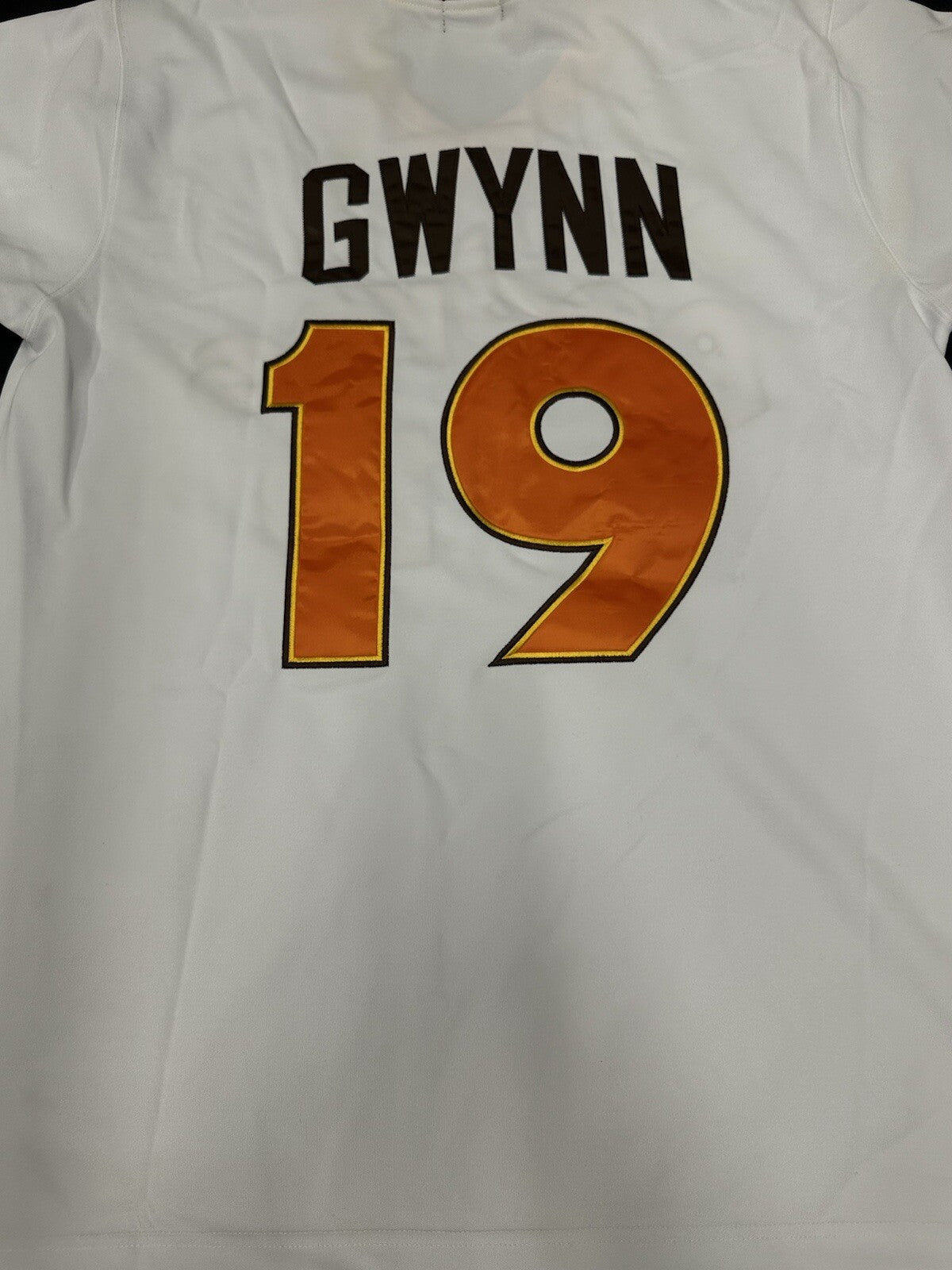 Tony Gwynn Signed Authentic Padres Baseball Legends Jersey JSA LOA