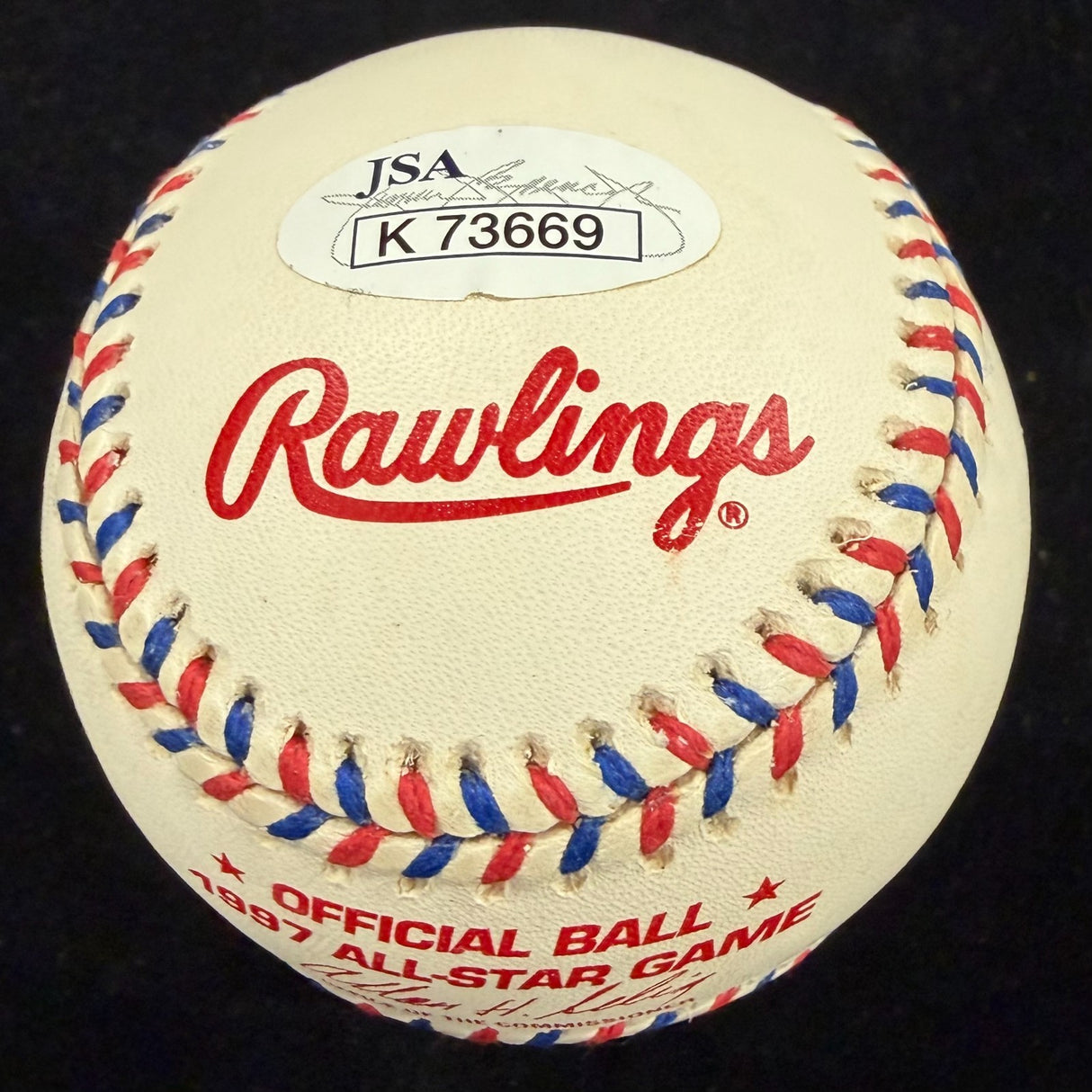 Tony Gywnn Signed 1997 All Star Game Logo Baseball JSA