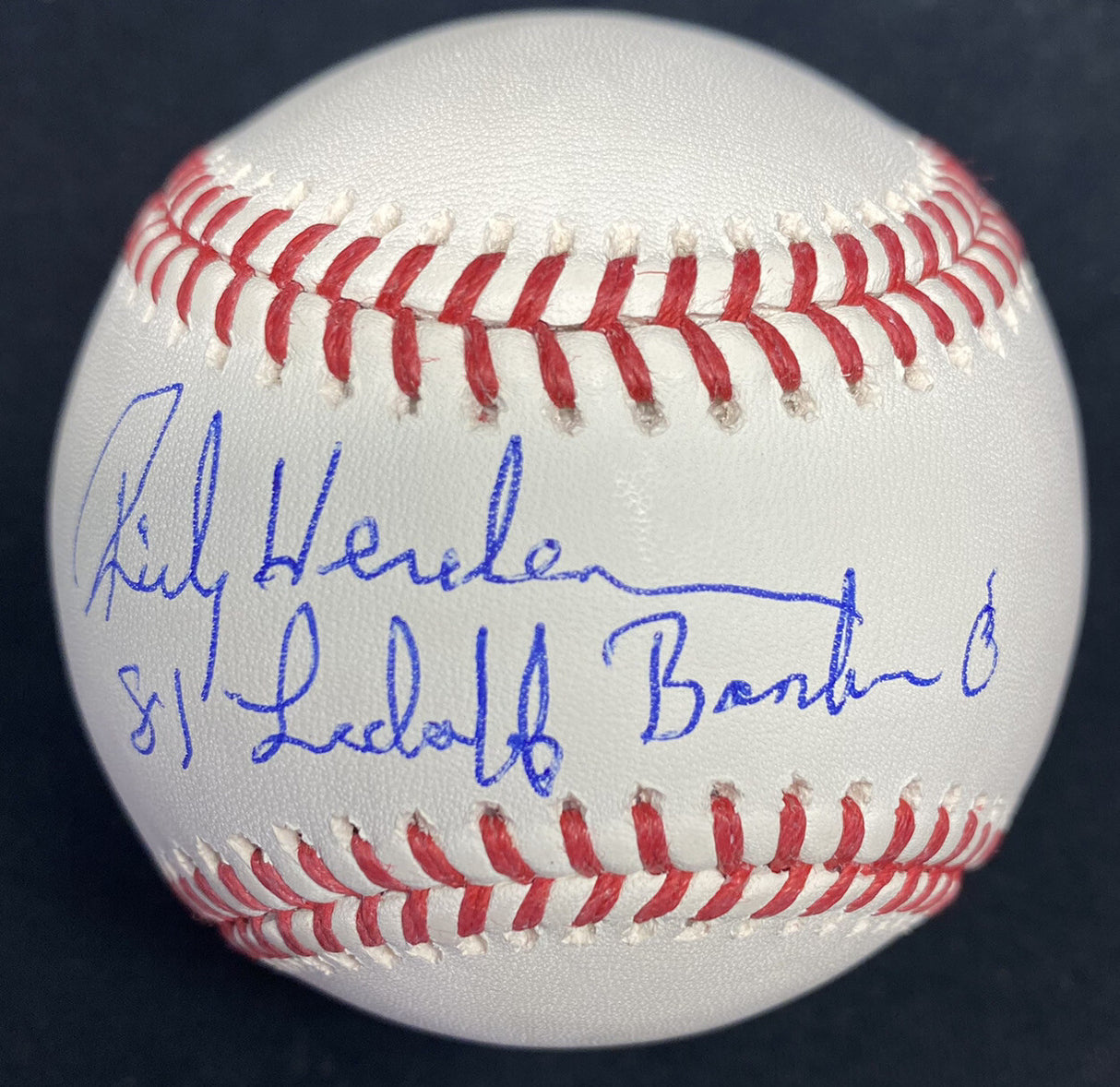 Rickey Henderson 81 Leadoff Bombs 💣 Signed Baseball JSA