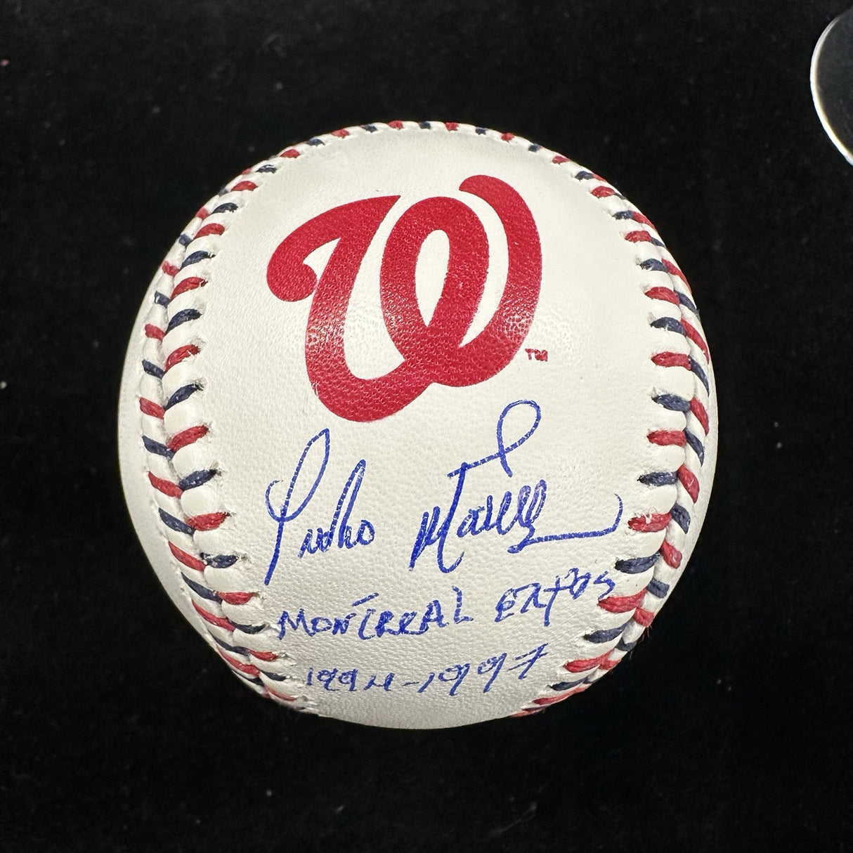 Pedro Martinez Team-Stitch Logo Signed Baseball Set Beckett Witness Holo