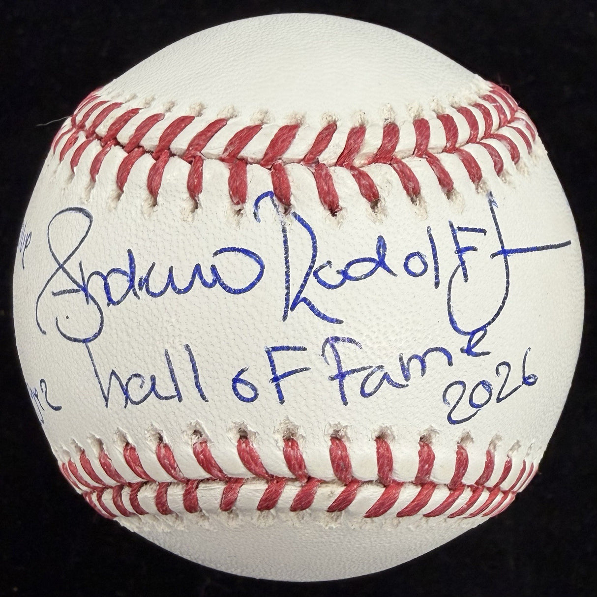 Andruw Rudolf Jones HOF 2026 Signed Stat Baseball Beckett Witness Holo