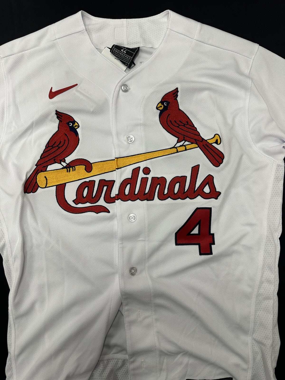 Yadier Molina 06, 11 WS Champs Signed Authentic Nike Cardinals Jersey MLB Holo