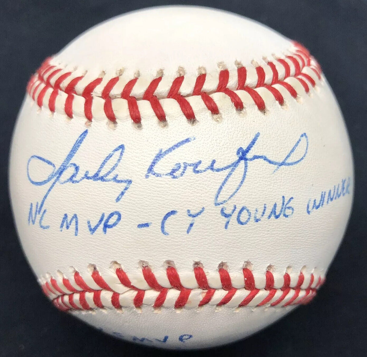 Sandy Koufax 1963 WS MVP Cy Young MVP Signed Baseball JSA LOA