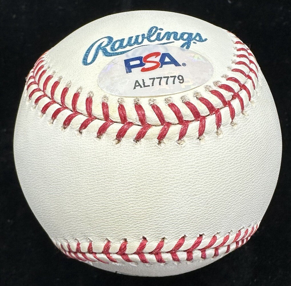 Red Schoendienst HOF 89 Signed Hall Of Fame Logo Baseball PSA/DNA