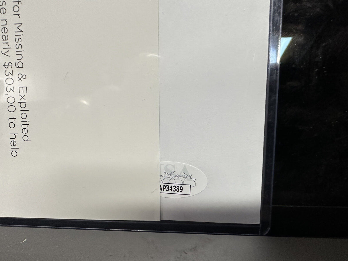 Bryan Cranston Signed Walter White Missing 8.5”x11” Flyer Photo JSA Breaking Bad