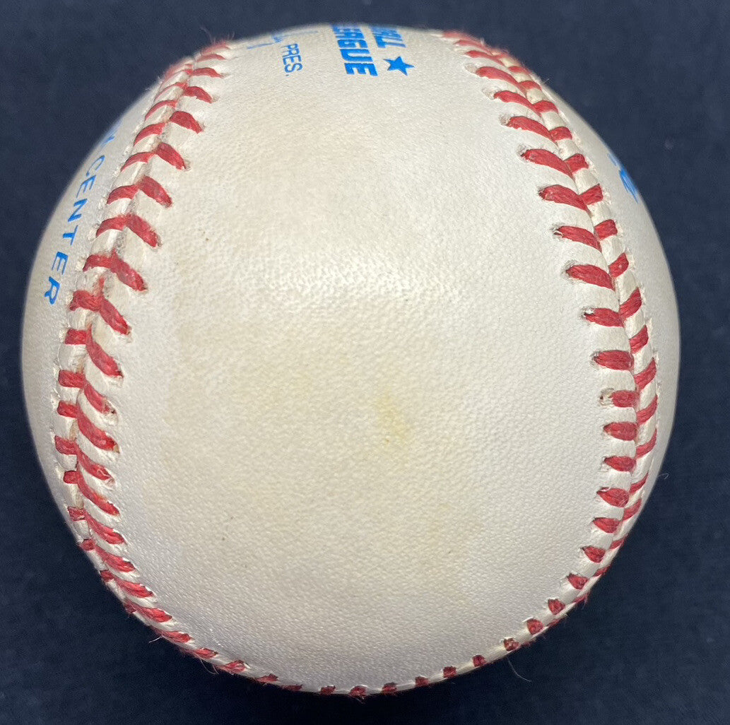 Lou Boudreau HOF 1970 MVP 1948 Batting Champ 1944 Signed Stat Baseball JSA