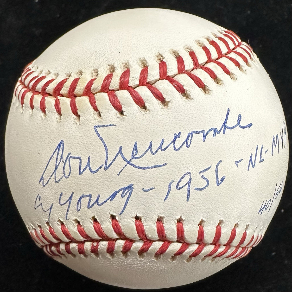 Don Newcombe Cy Young 1956 NL MVP Signed Baseball Tristar MLB Holo