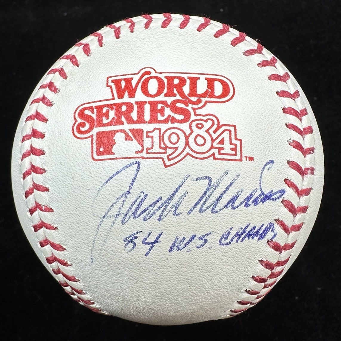 Jack Morris 84 WS Champs Signed 1984 World Series Baseball JSA