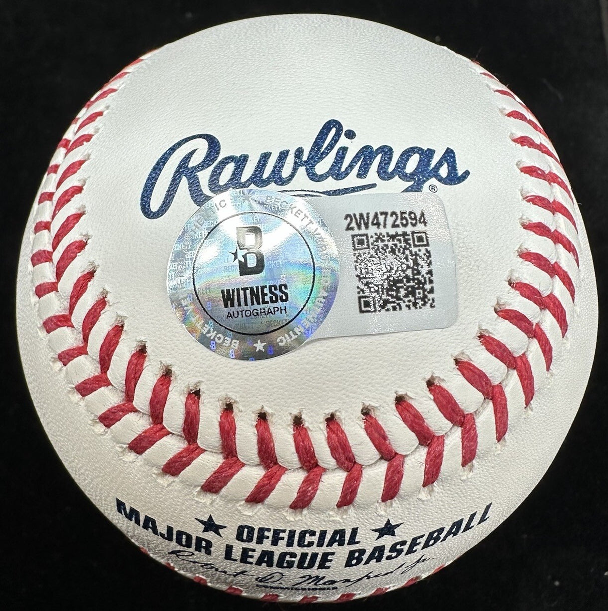 Mark Vientos Signed New York Mets City Connect Logo Baseball Beckett Witness BAS