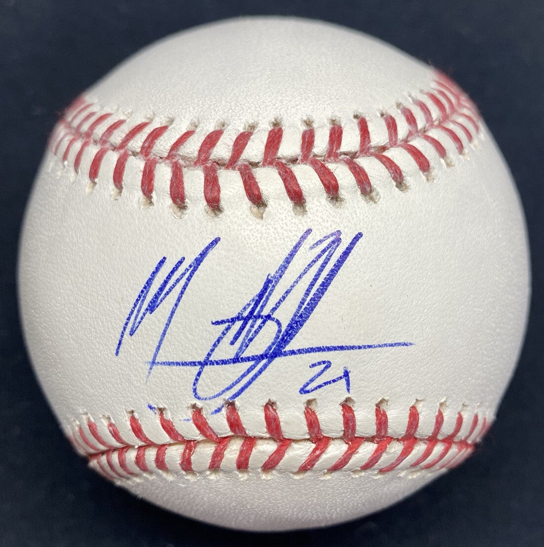 Manny Machado Minor League Signature Signed Baseball JSA