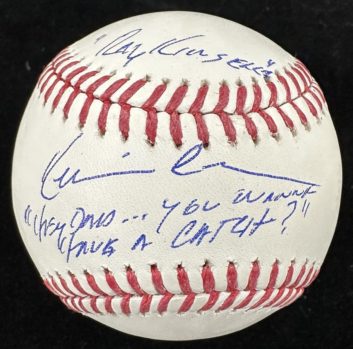 Kevin Costner Ray Kinsella Field Of Dreams Quote Signed Baseball SWAU