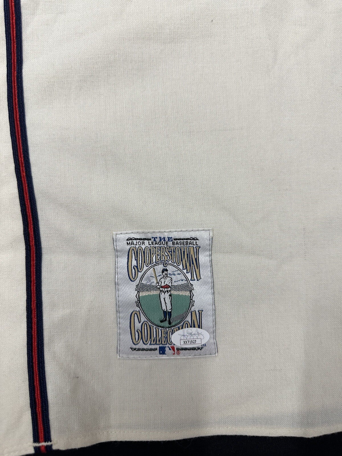 Warren Spahn HOF 73 363 Wins Signed Authentic Braves Mitchell Ness Jersey JSA