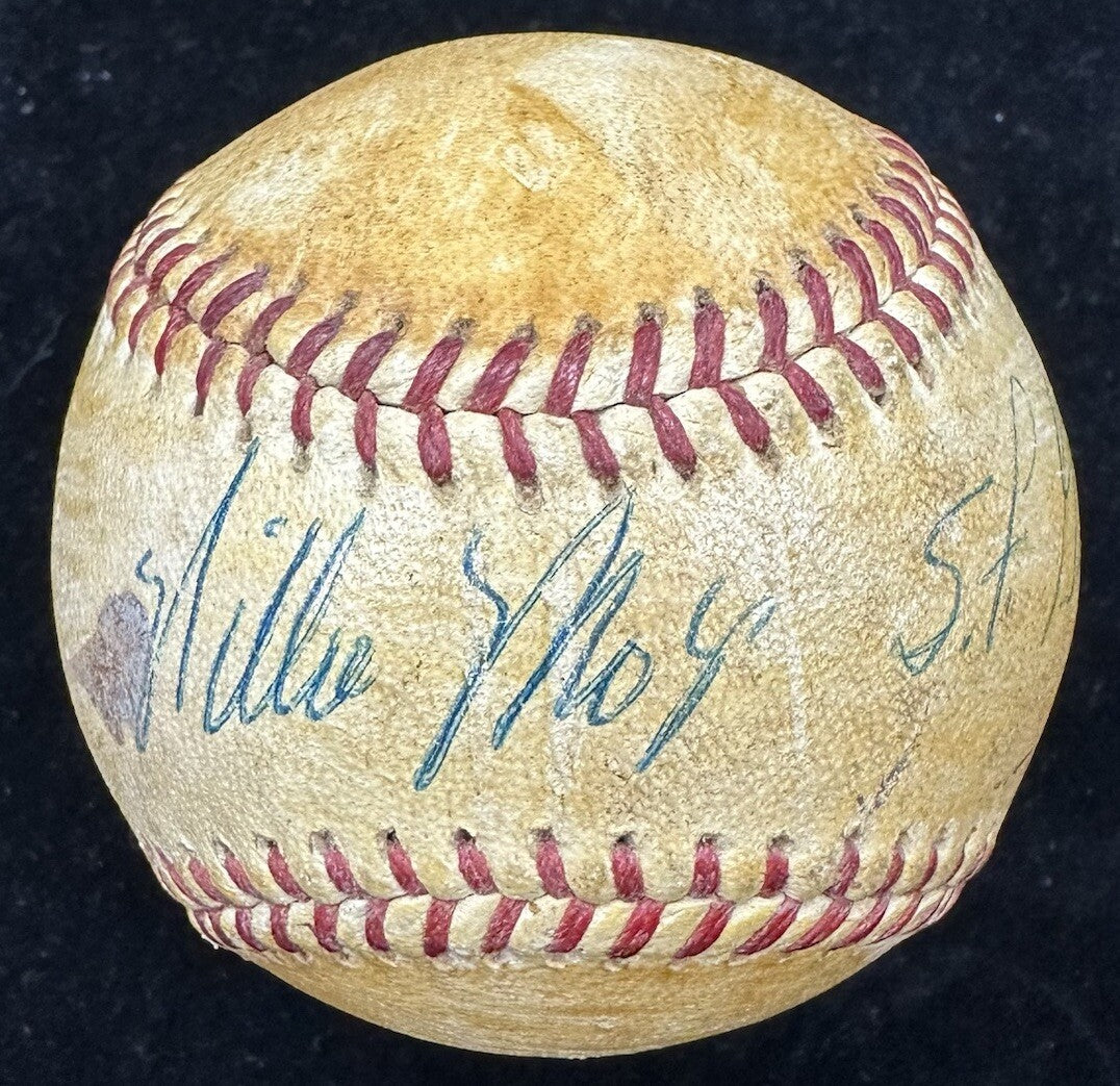 Willie Mays SF Giants Signed 1960’s Period Auto JSA LOA