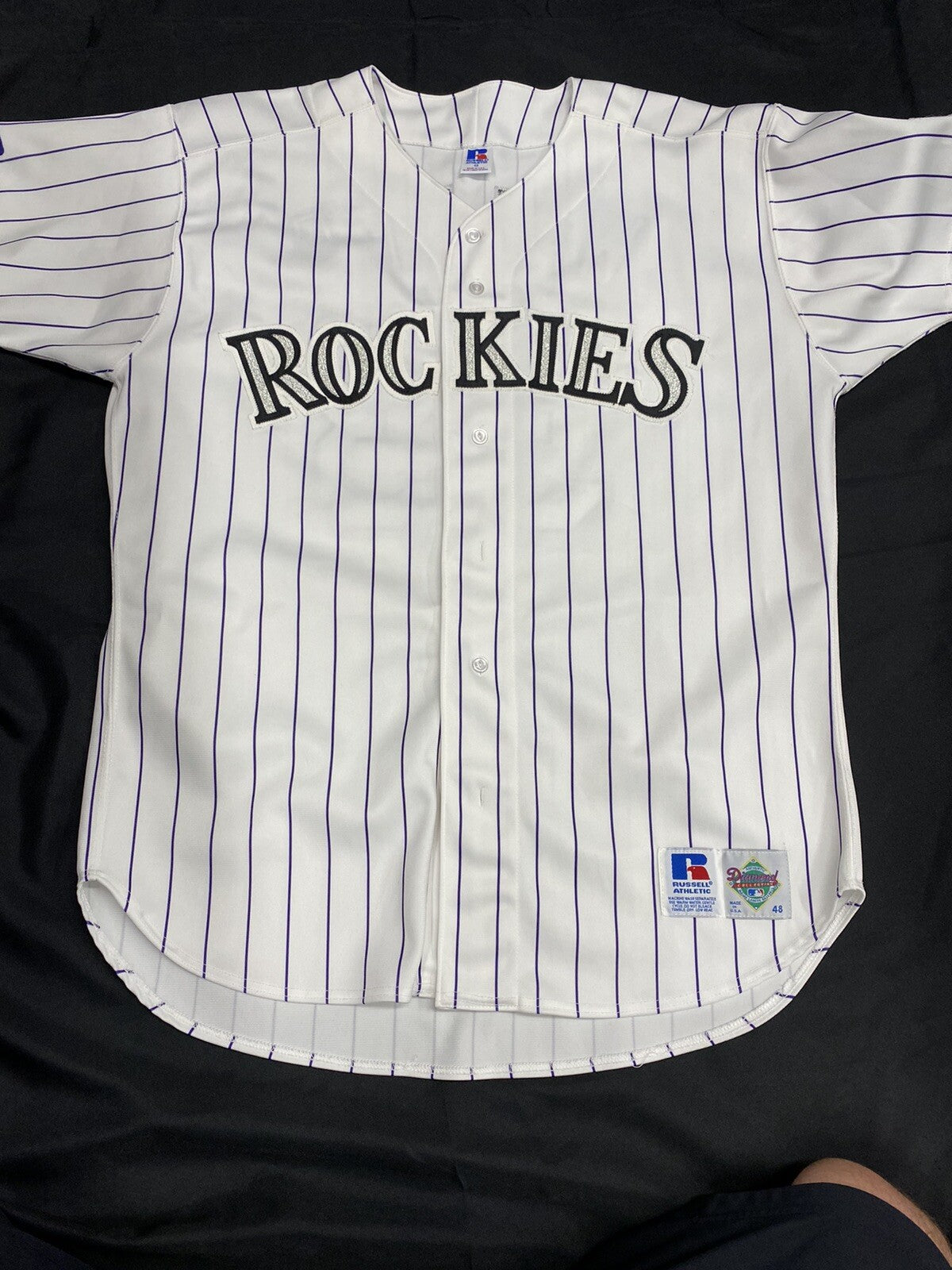 Larry Walker HOF 2020 97 MVP Stat Signed Authentic Rockies Jersey Beckett BAS