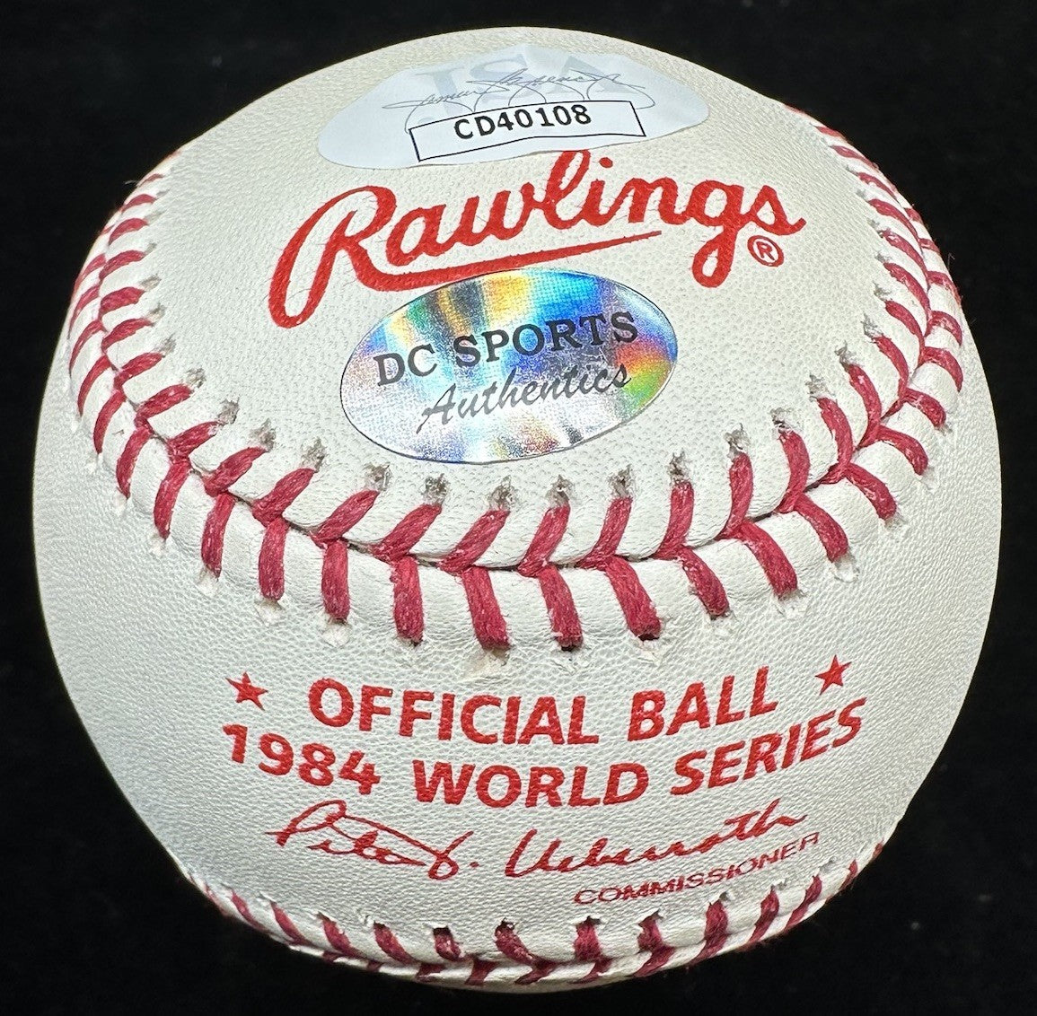 Jack Morris 84 WS Champs Signed 1984 World Series Baseball JSA