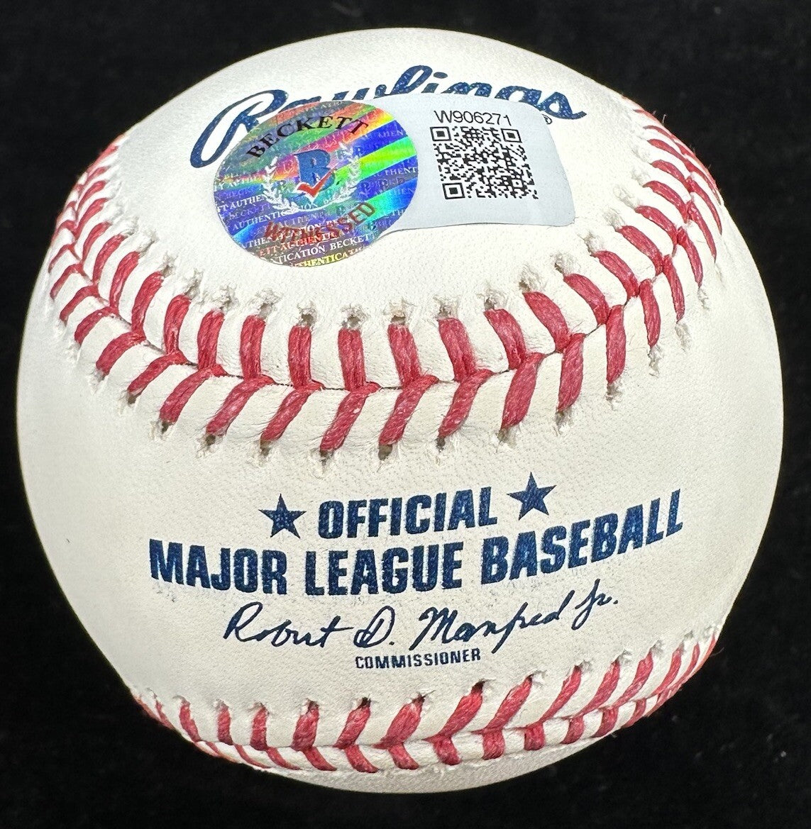 Rickey Henderson Man Of Steal Signed Baseball Beckett BAS