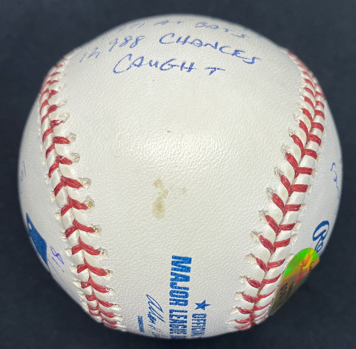 Gary Carter HOF 2003 Signed Stat Baseball PSA/DNA Holo RJ Holo