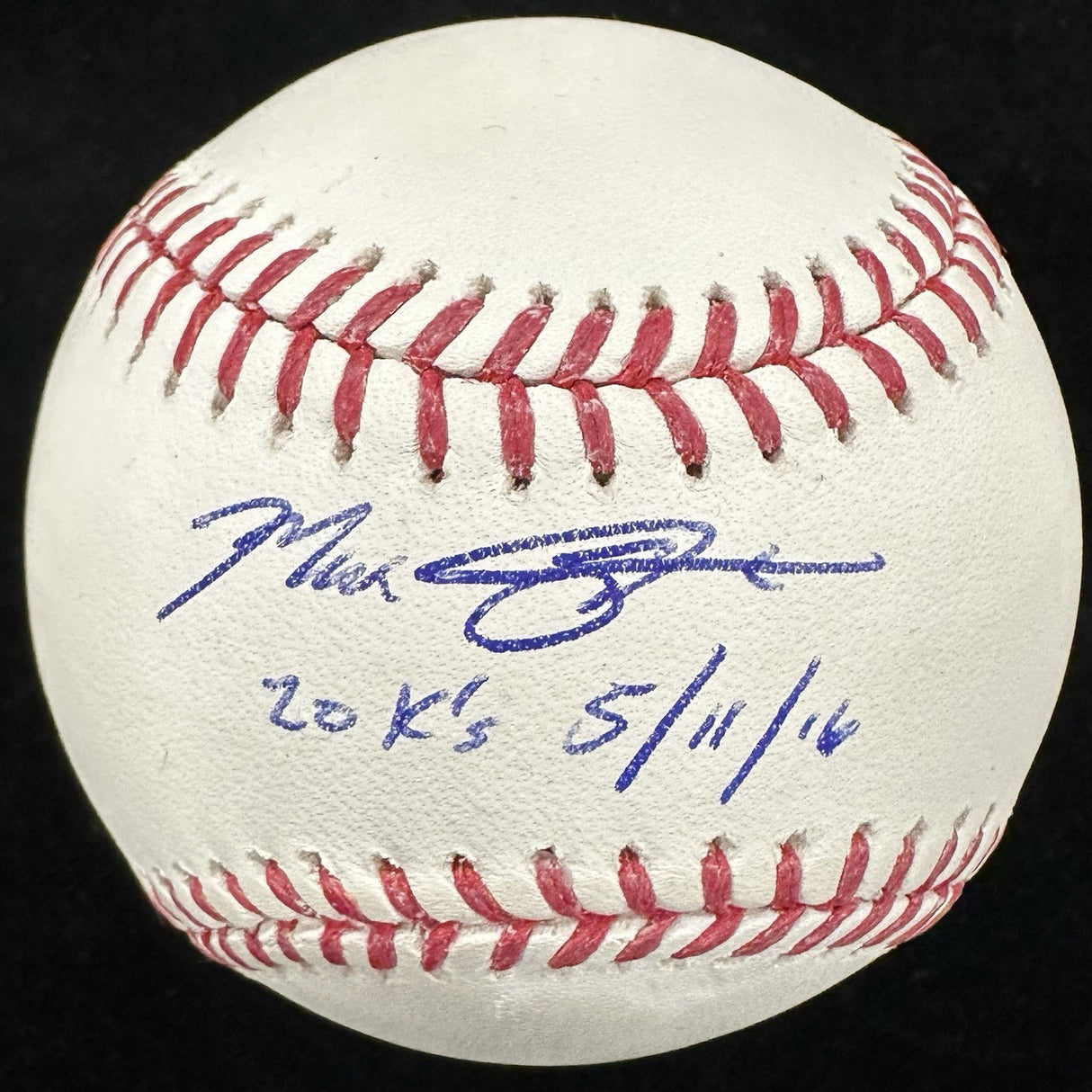 Max Scherzer 20 K’s 5/11/16 Signed Baseball MLB Holo