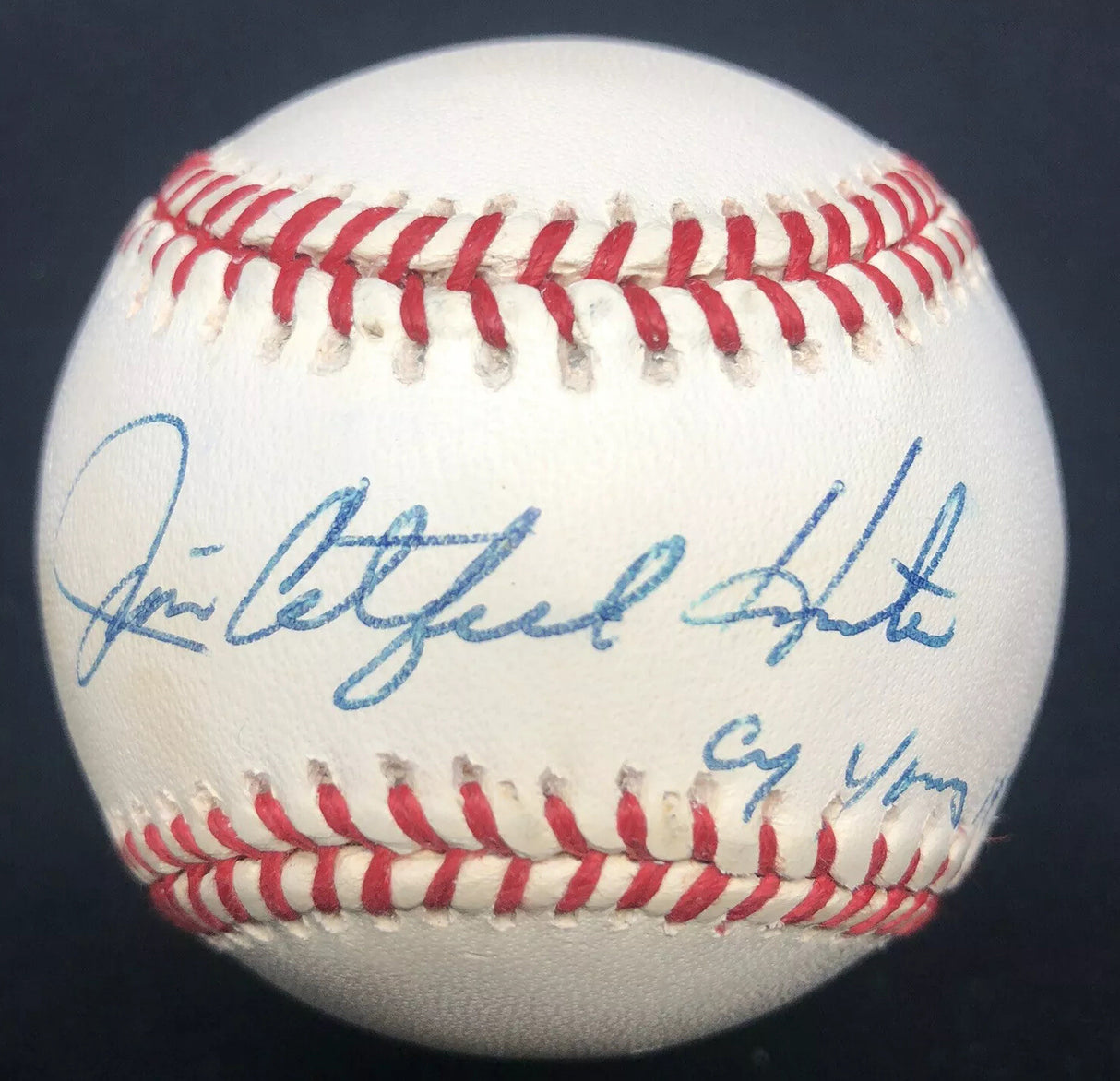 Catfish Hunter 1974 Cy Young Signed Baseball JSA LOA