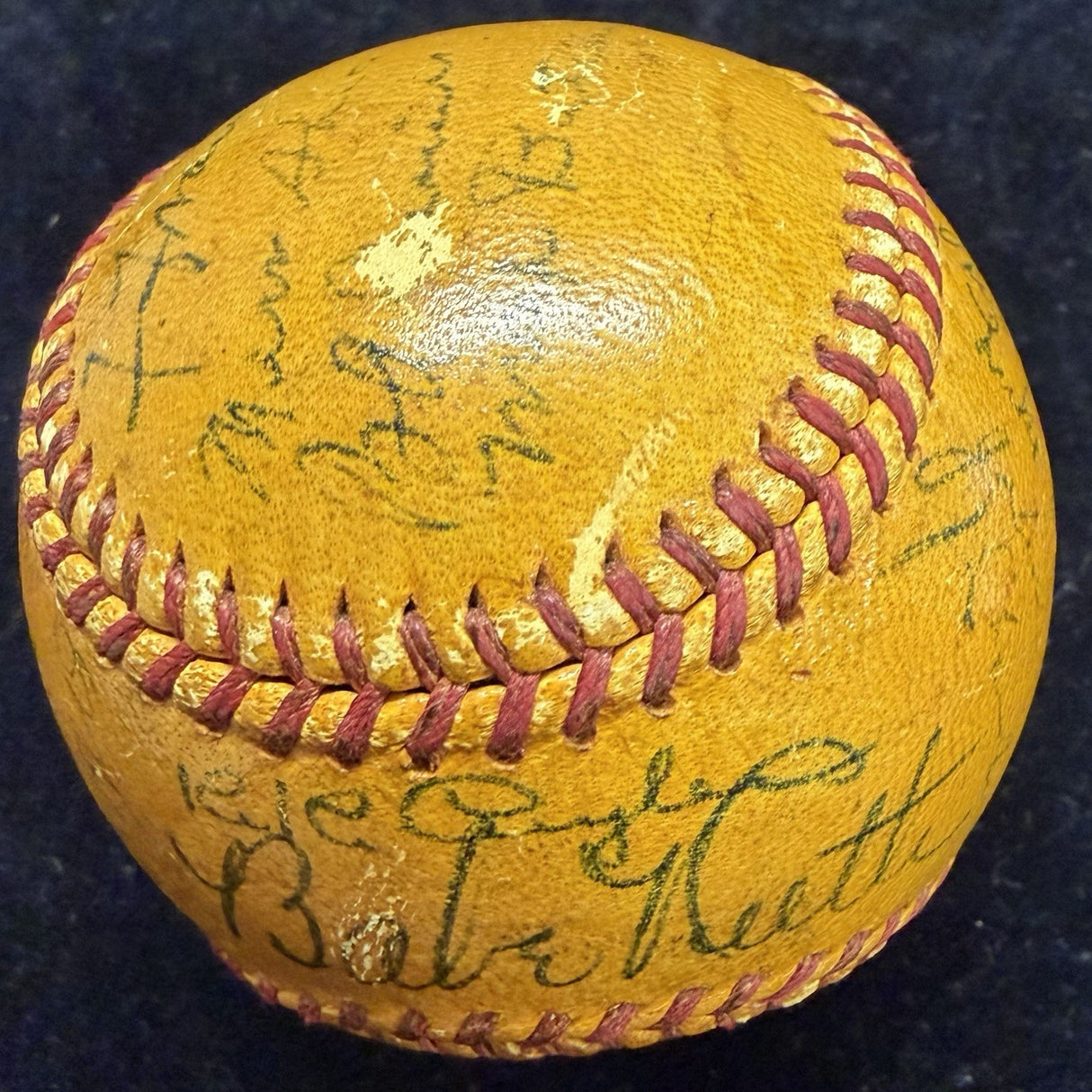 Babe Ruth 1938 Brooklyn Dodgers Team Signed Baseball JSA LOA