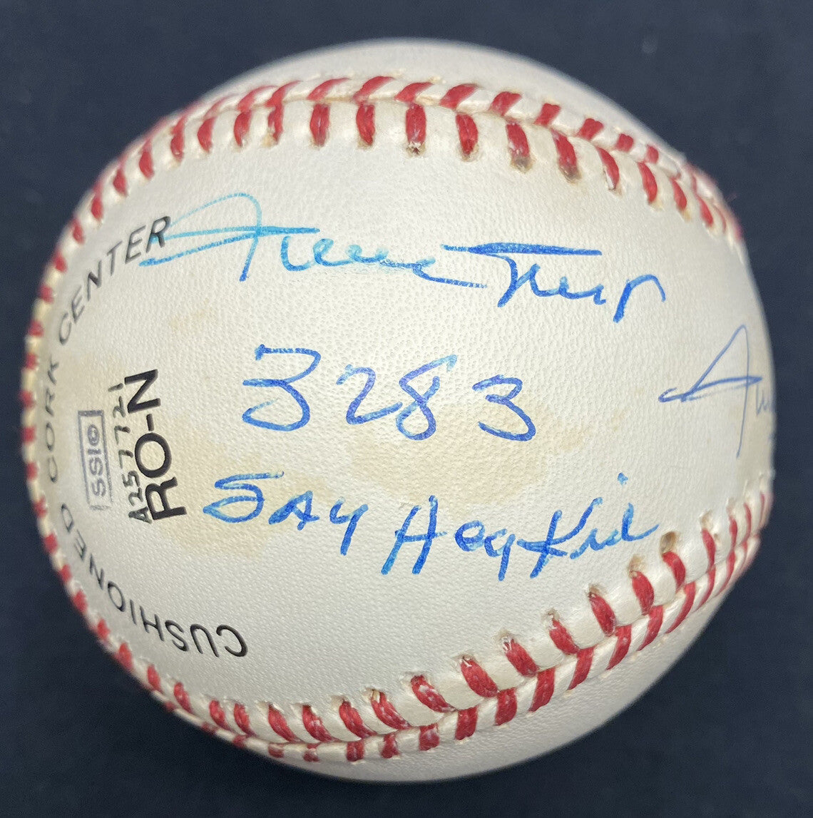 Willie Mays Twice Signed HOF MVP ROY Stat Baseball JSA LOA