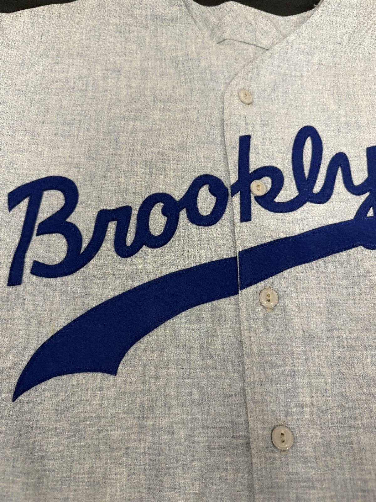 Leo Durocher Signed Brooklyn Dodgers Powers Jersey JSA LOA
