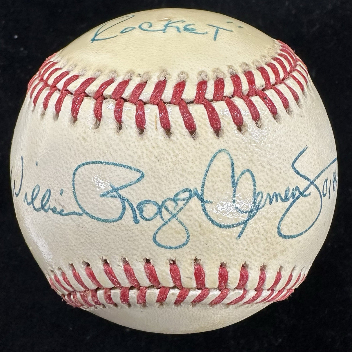 William Roger Clemens Rocket Full Name Nickname Signed Baseball PSA/DNA LOA