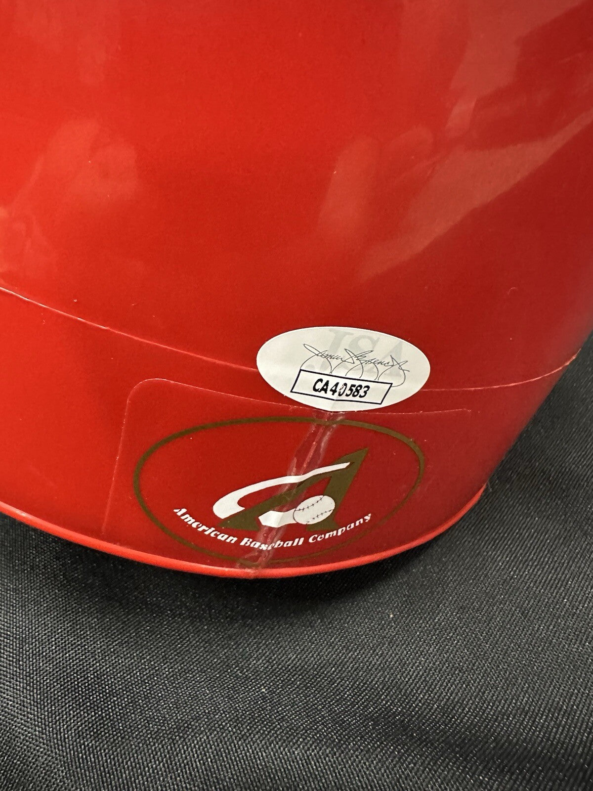 Johnny Bench HOF 89 Signed Authentic Cincinnati Reds Batting Helmet JSA