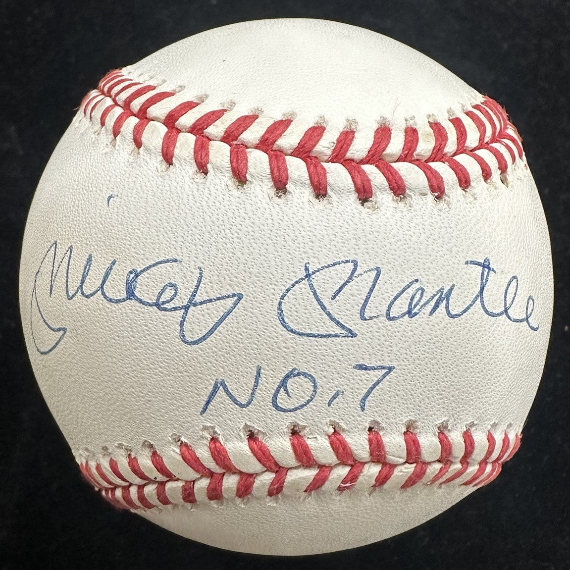 Mickey Mantle No. 7 Signed Baseball PSA/DNA LOA