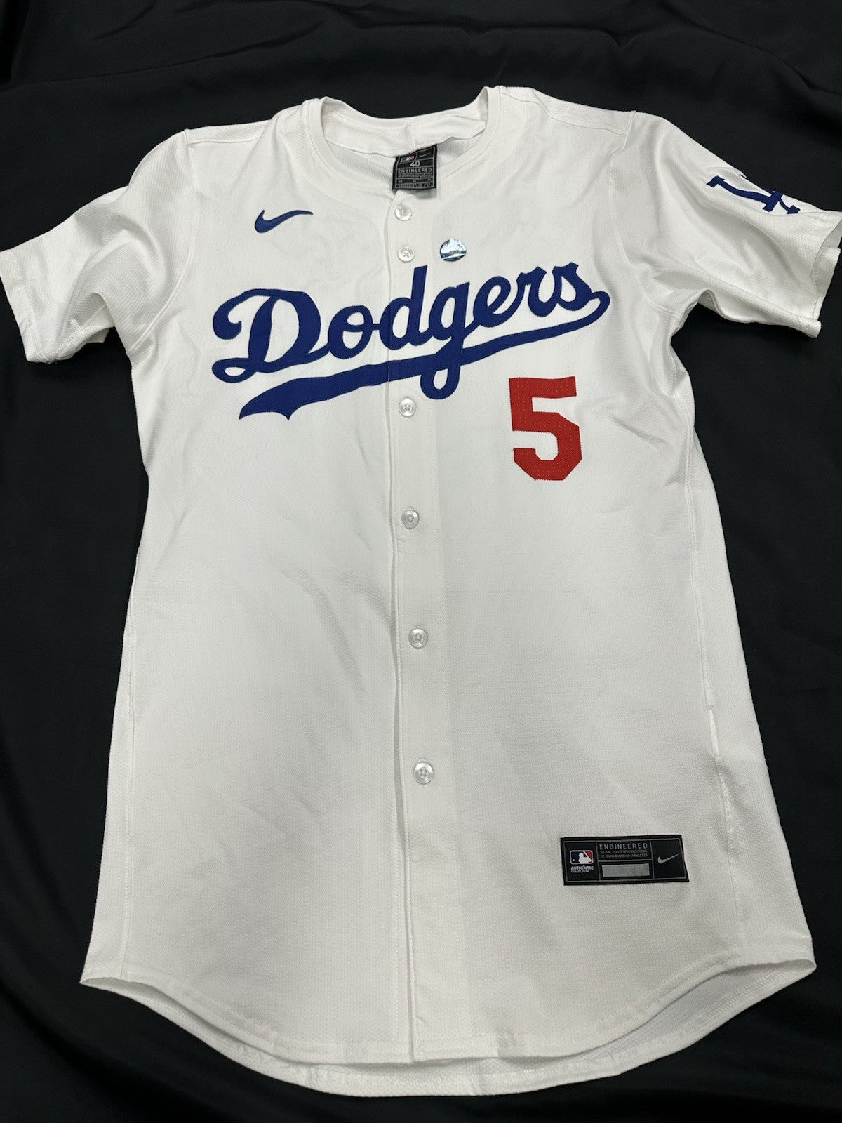 Freddie Freeman 24 WS MVP Signed Authentic Dodgers Nike Jersey MLB Holo