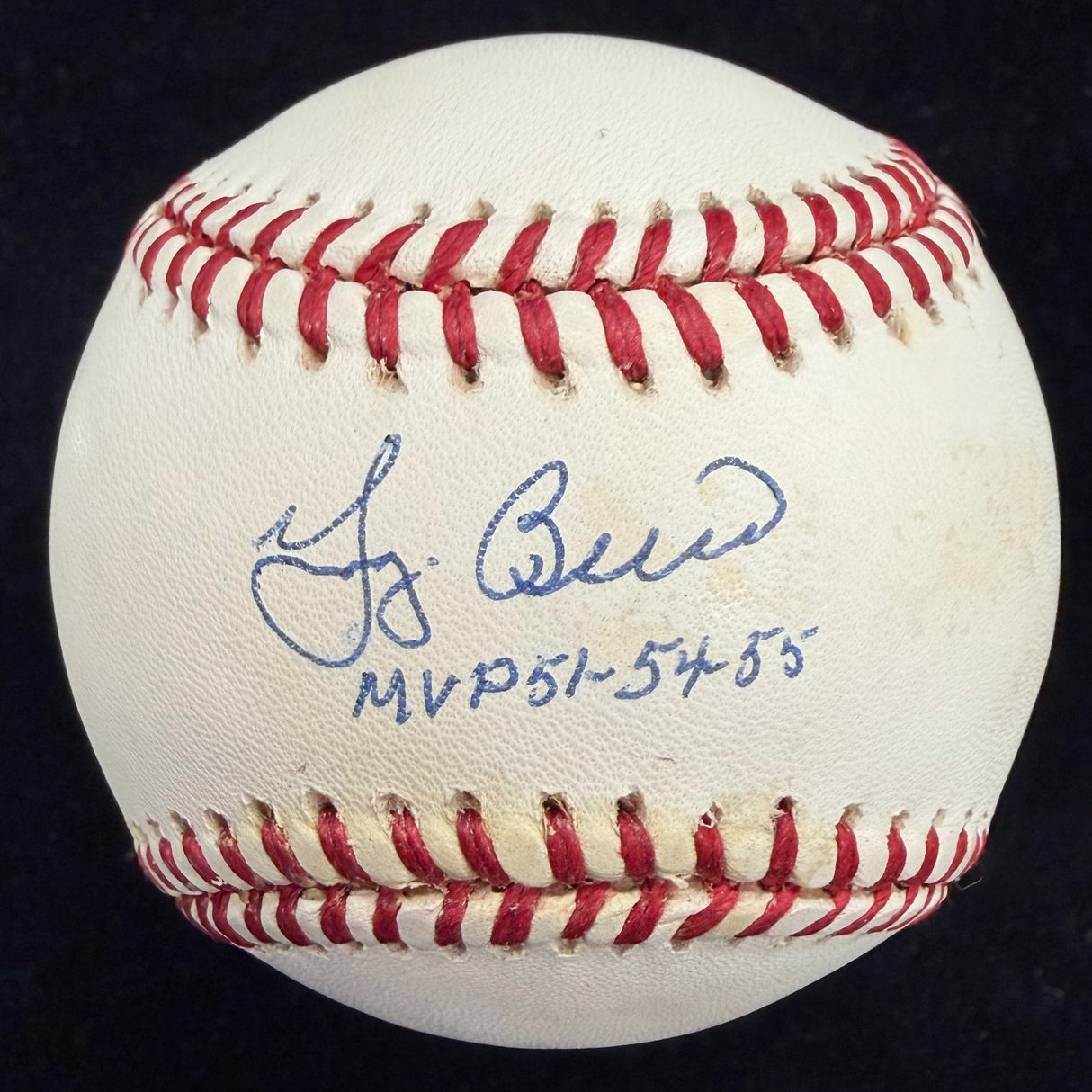 Yogi Berra MVP 51-54-55 Signed Baseball JSA LOA