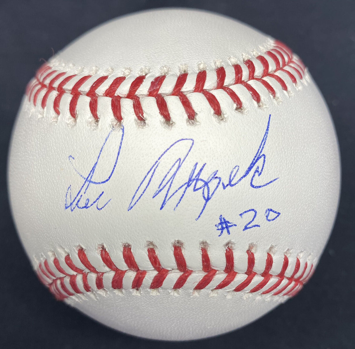 Lou Brock #20 Signed Baseball JSA HOF Number