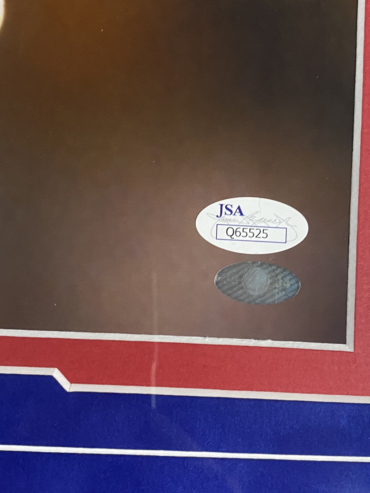 Nolan Ryan Bloody Lip Signed 16x20 Framed Photo Ryan Hologram JSA