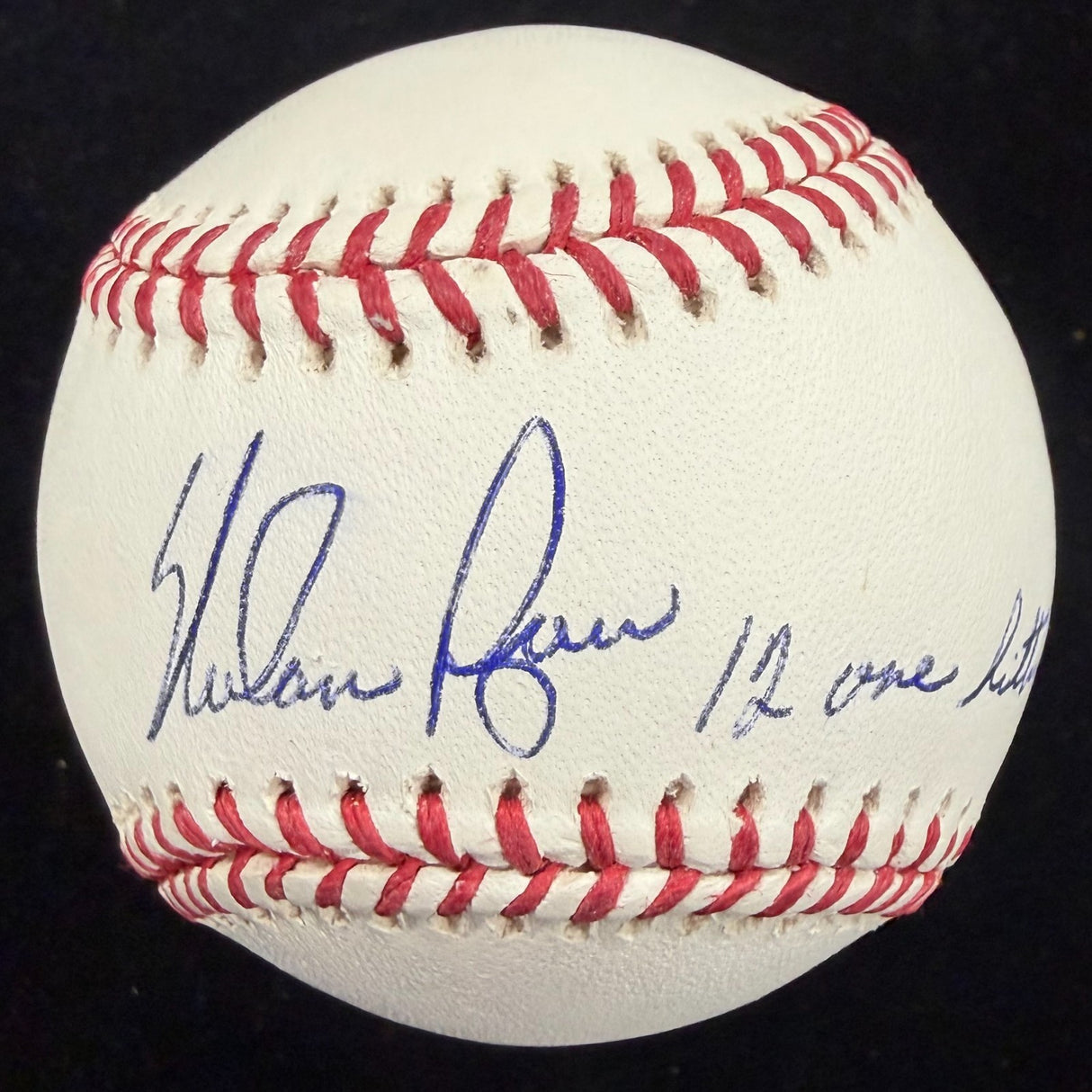 Nolan Ryan 12 One Hitters Signed Baseball TRISTAR Holo