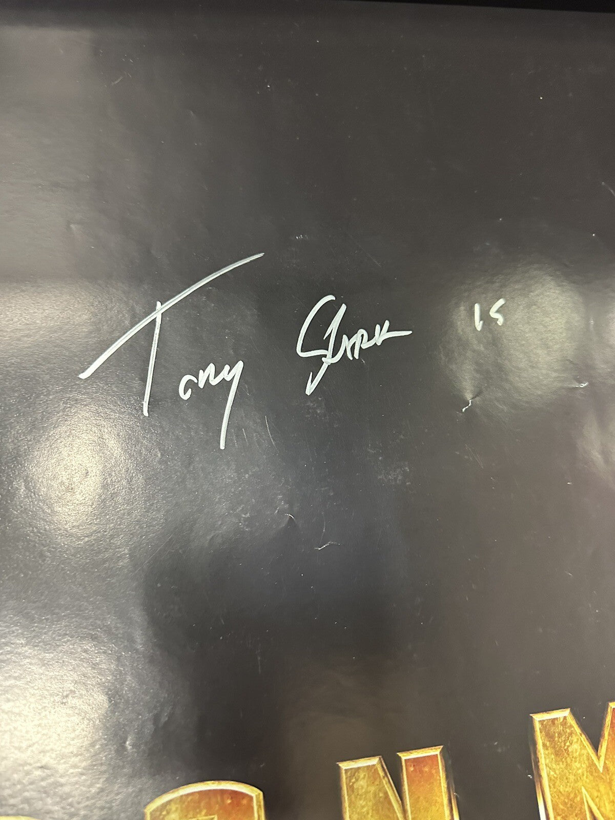 Robert Downey Jr. Signed 30x40 Iron Man British Quad Poster SWAU Holo