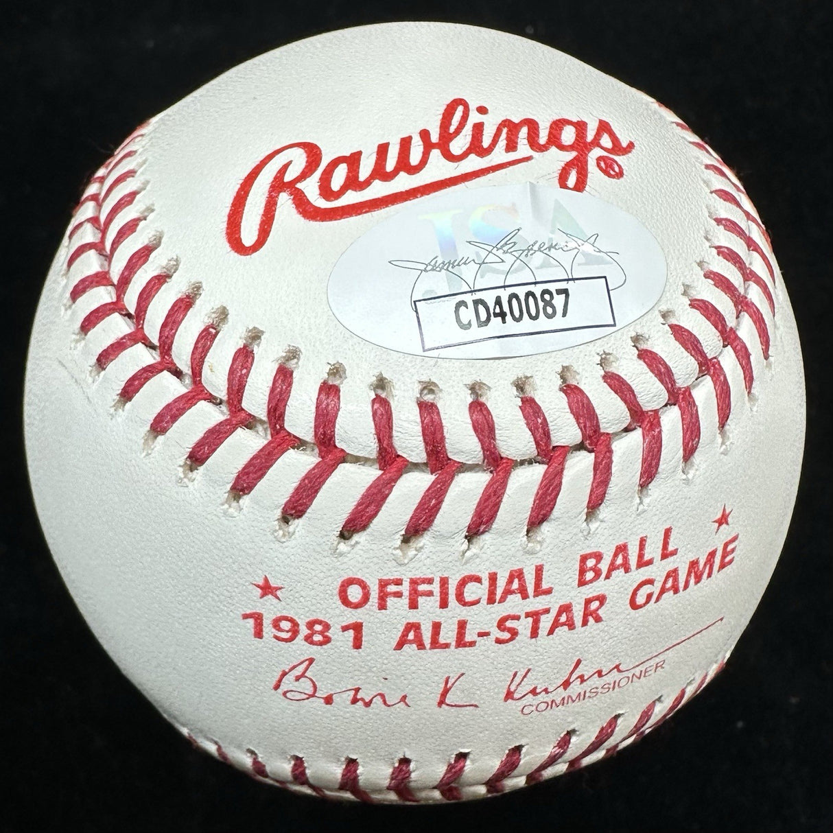 Jack Morris 5x All Star Signed 1981 ASG Logo Baseball JSA